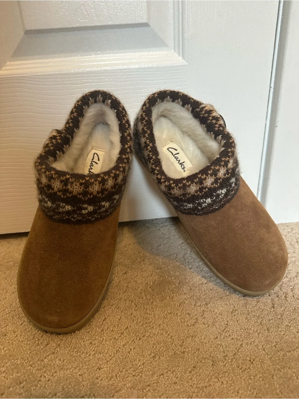 Clarks Fair Isle Sweater Slipper - Women's